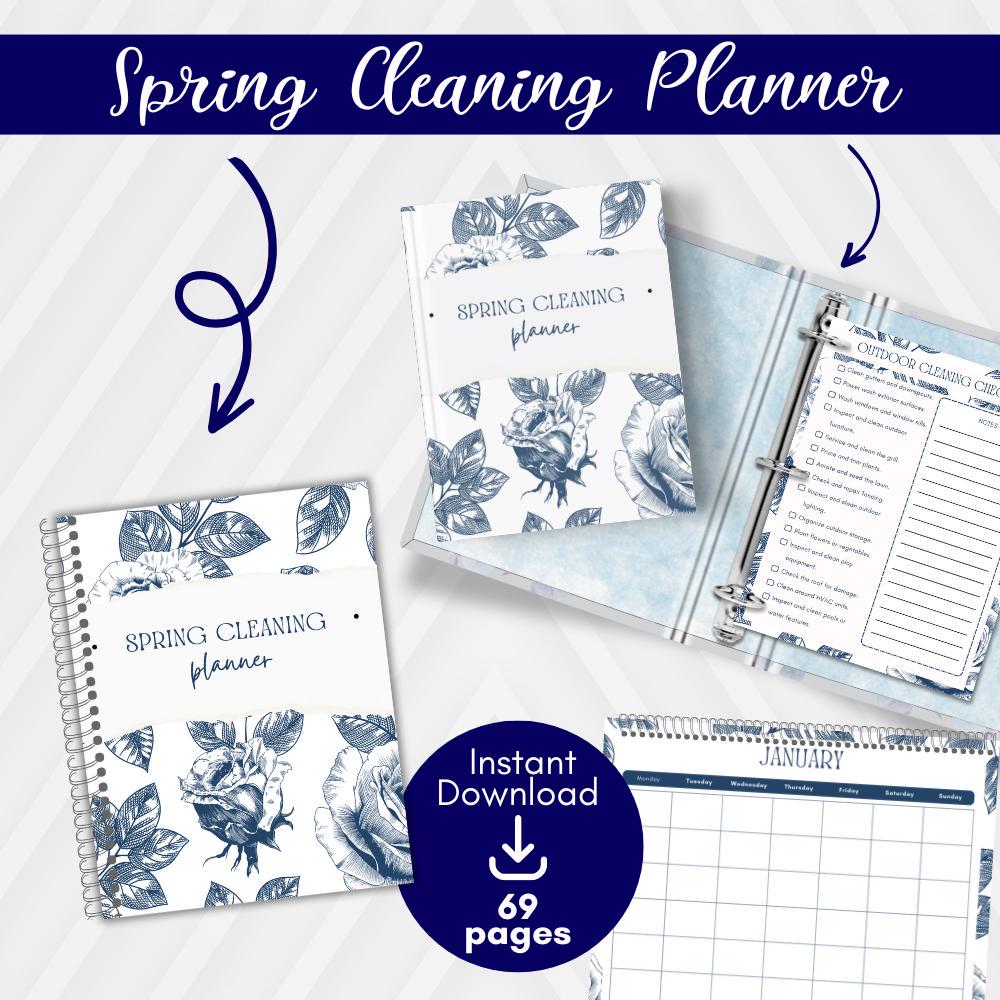 Spring Cleaning Planner: 69-Page Home Organization Binder (PDF)